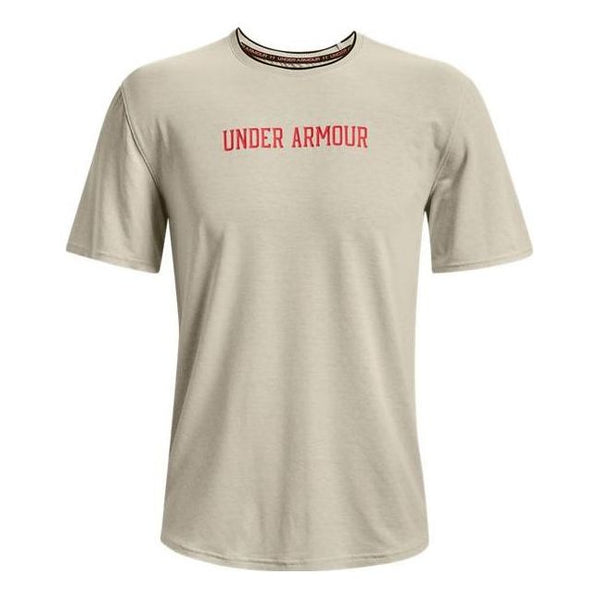 

Футболка recover short sleeve t-shirt 'beige' Under Armour, бежевый