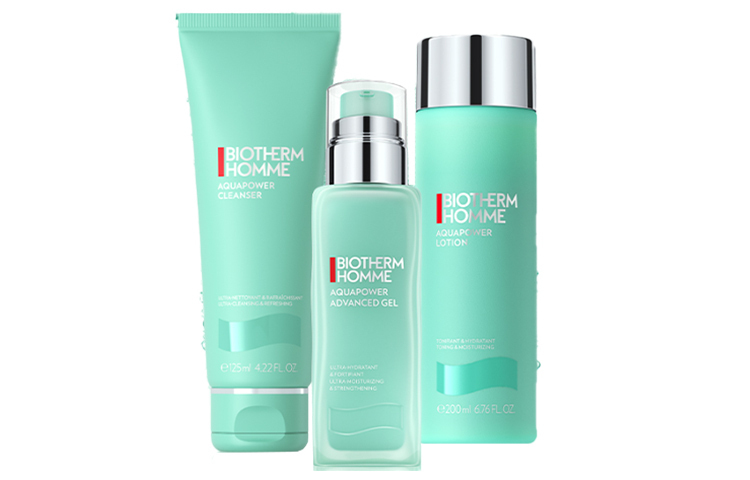 Набор мужской Biotherm Homme Aquapower: очищающее средство + тоник + лосьон, 125 мл + 200 мл + 75 мл — фото 3