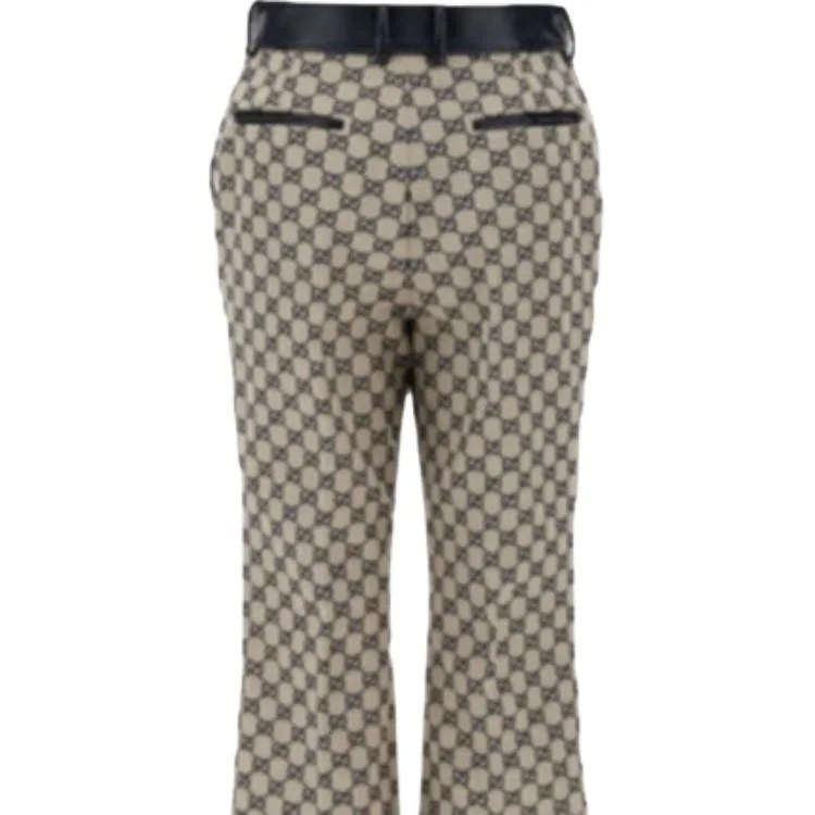 Брюки GUCCI SS25 Casual, льняные, женские — фото 4