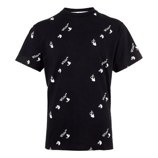 

Футболка OFF-WHITE Logo Printing Short Sleeve Loose Fit Black, черный