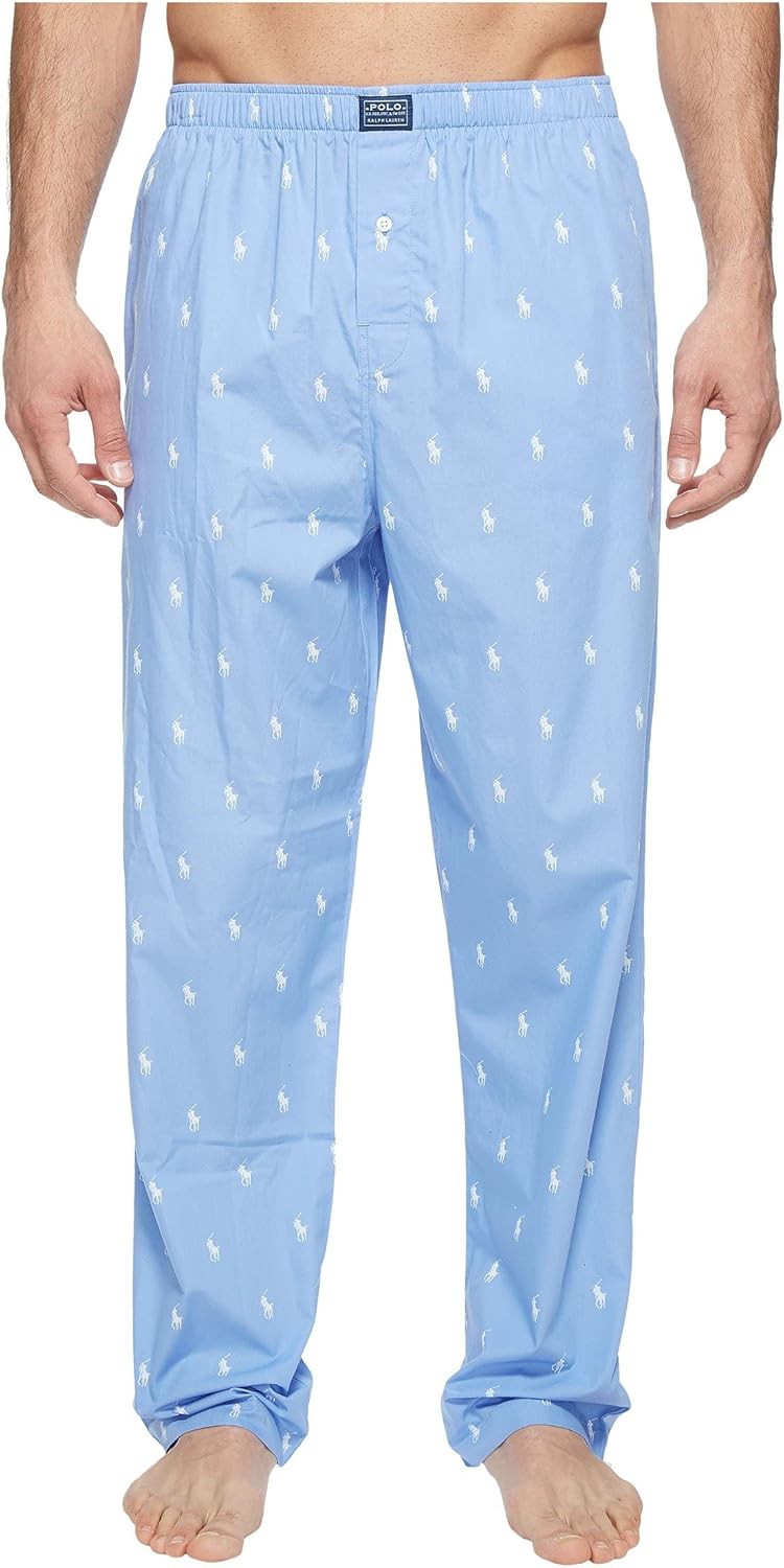 

Мужские пижамные брюки Polo Ralph Lauren All Over Pony Player, Beach Blue/White Pony