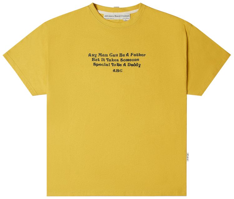 

Футболка Advisory Board Crystals Father Quote T-Shirt 'Yellow', желтый