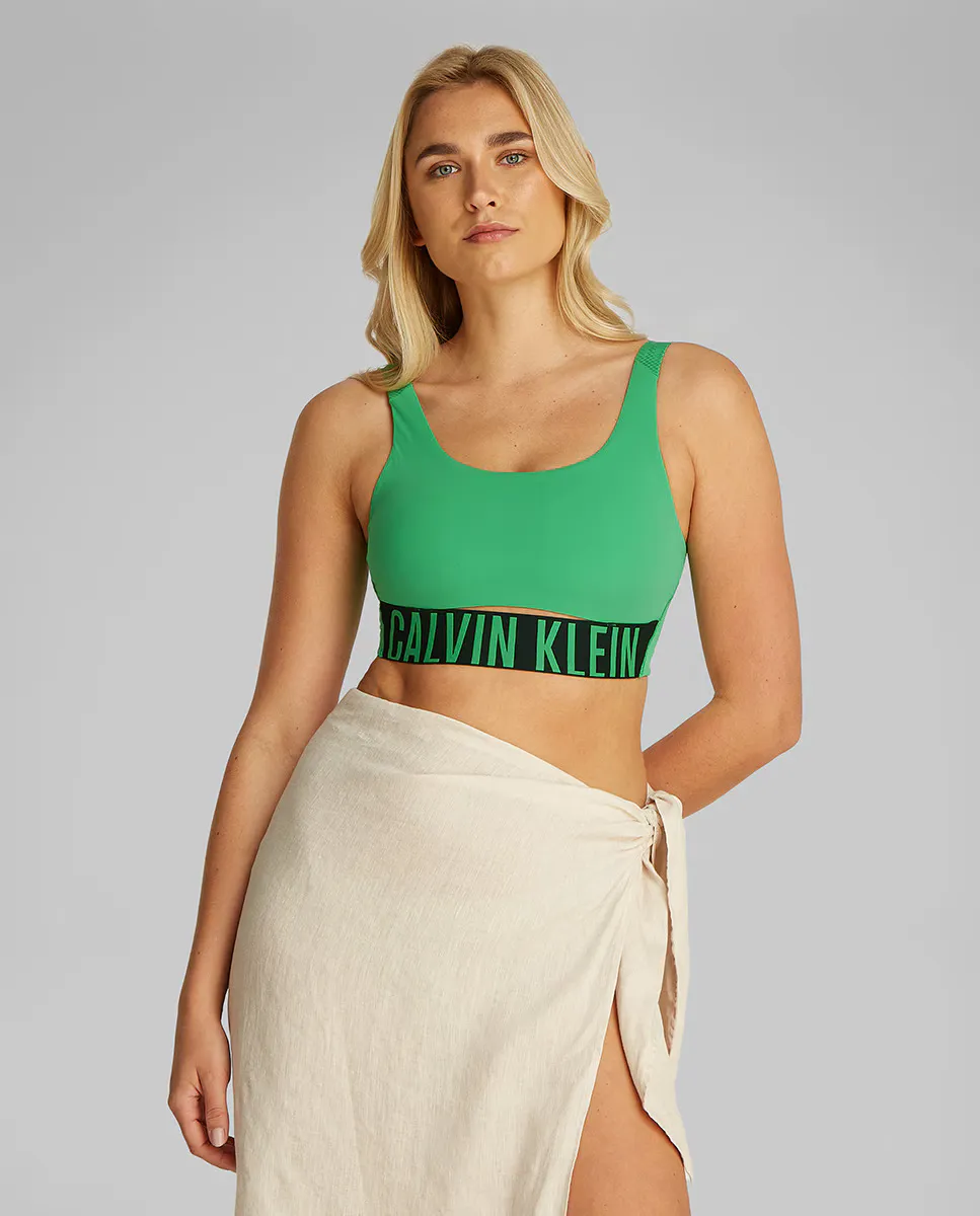 

Женский спортивный бюстгальтер Calvin Klein, зеленый