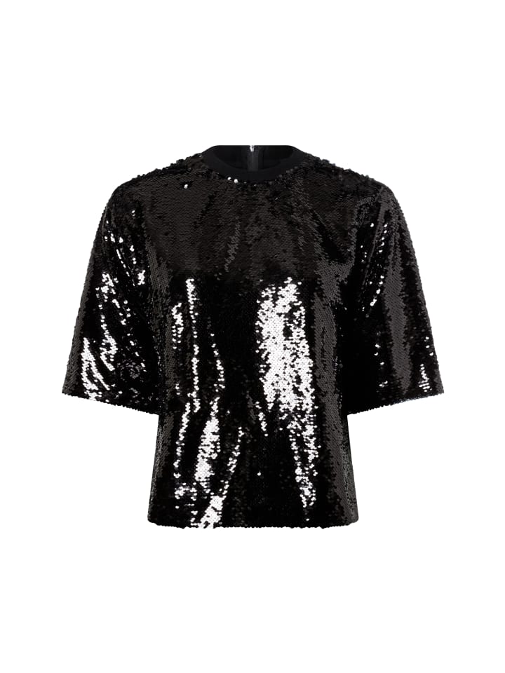 

Футболка Marie Lund Paillettenshirt, черный