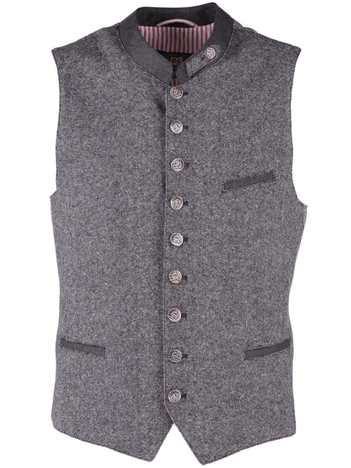 

OS-Trachten Традиционный жилет Glayol антрацитового цвета