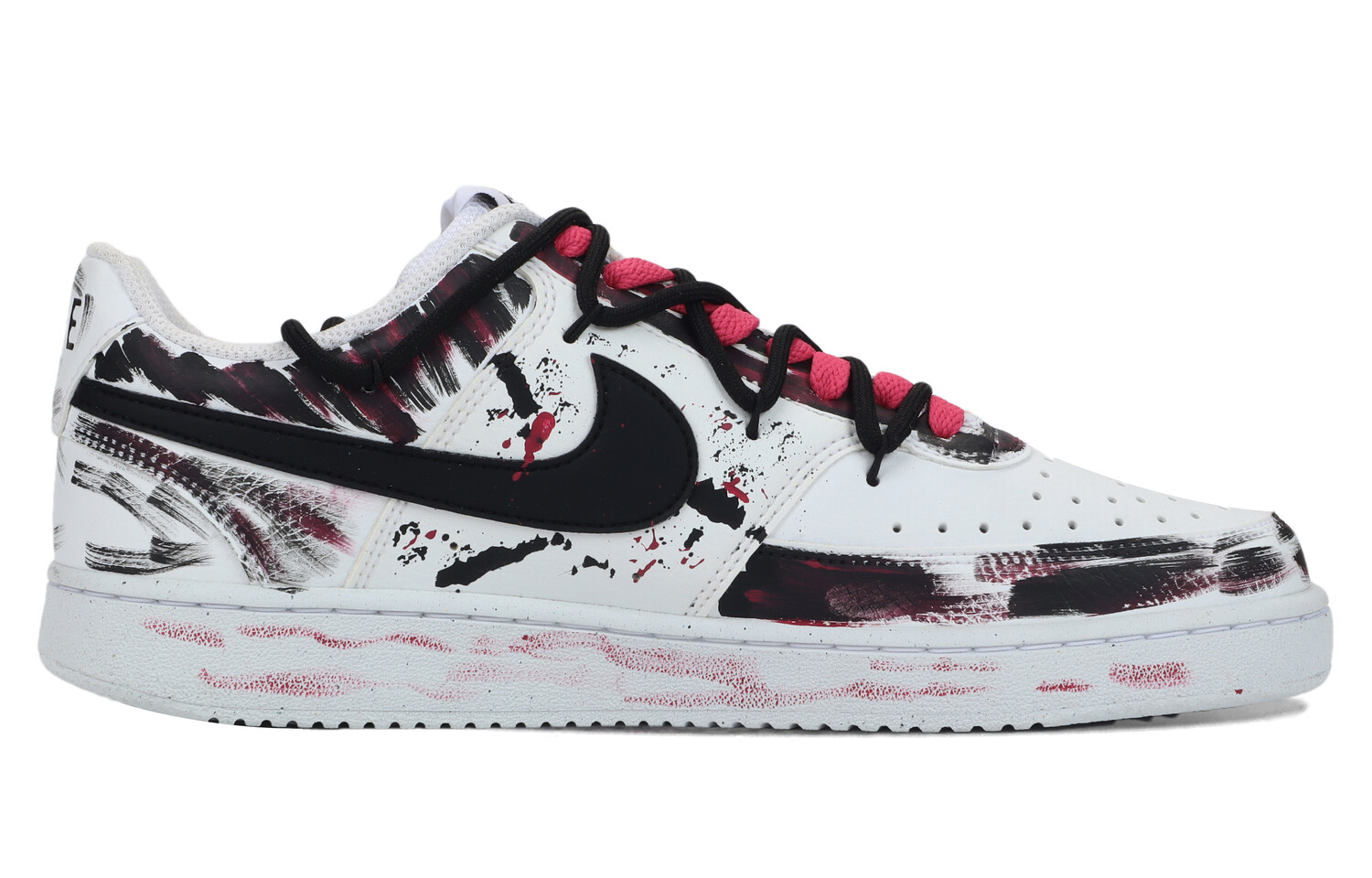 

Кроссовки Nike Court Vision 1 Skateboarding Shoes Men Low-top Pink, черный