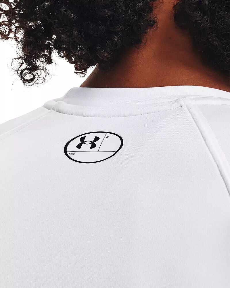 Аутентичный женский пуловер с круглым вырезом Under Armour 2.0 ColdGear, белый — фото 4