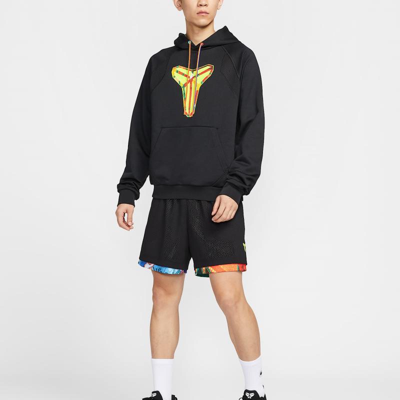Терма FIT толстовка с капюшоном Kobe азиатский размер S Nike, черный/желтый — фото 4