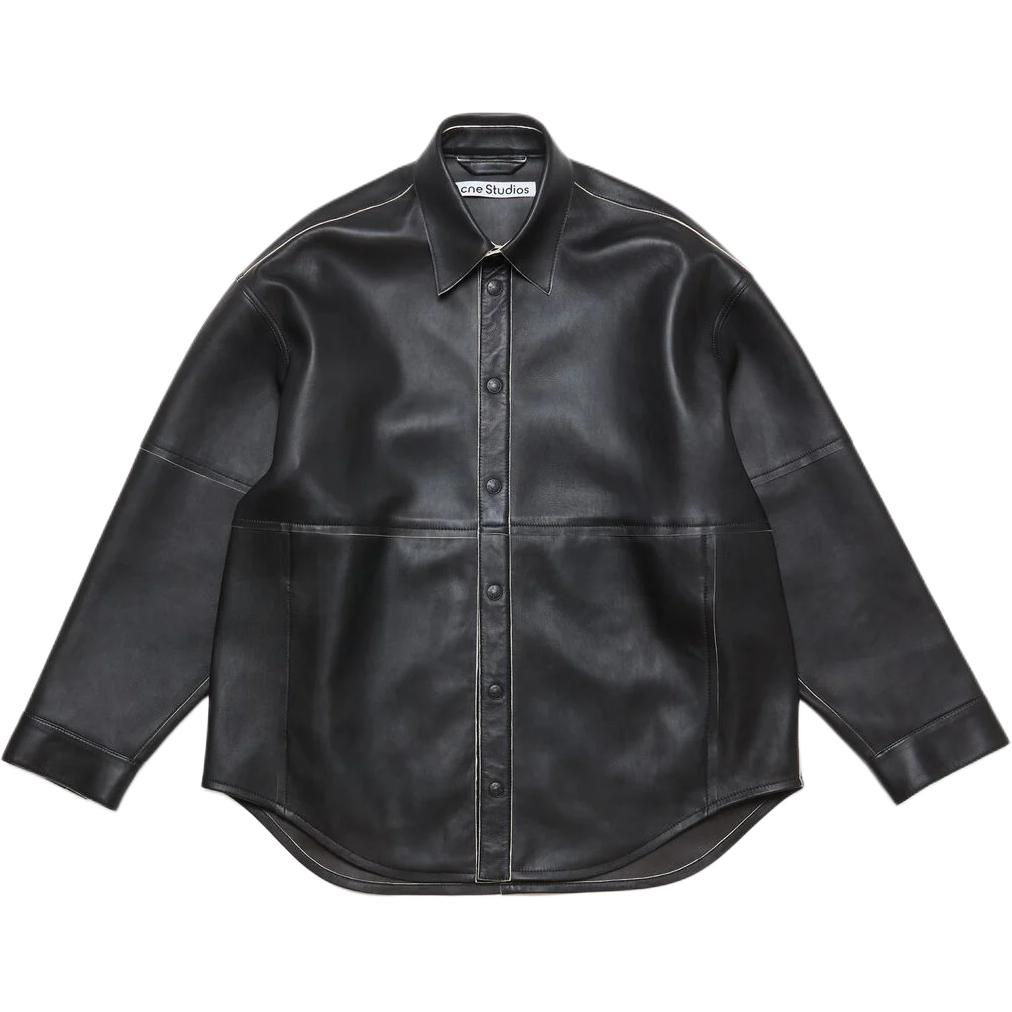 

Acne Studios Кожаная рубашка, Black