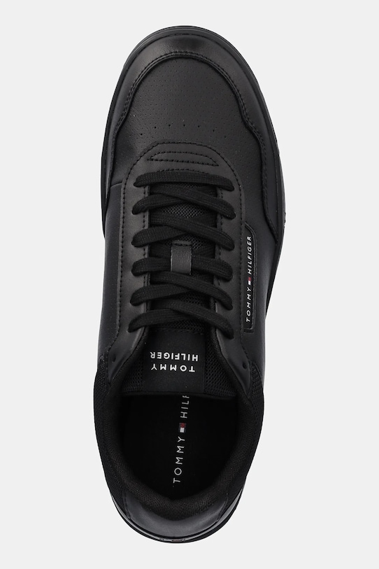 Кроссовки кожаные TH BASKET CORE LTH Tommy Hilfiger, черный — фото 3