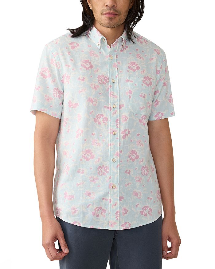 

Короткий рукав Breeze Shirt Faherty, синий