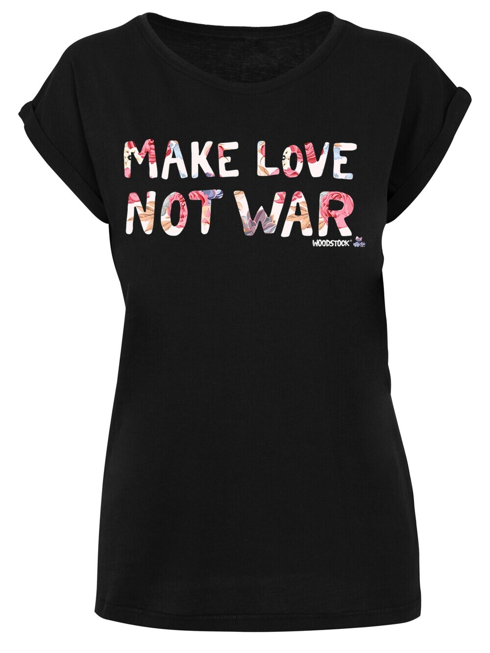 

Рубашка F4Nt4Stic WOODSTOCK Make Love Not War Floral, черный