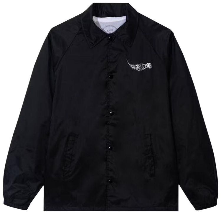 

Куртка Anti Social Social Club I Get Into It Coach Jacket, черная