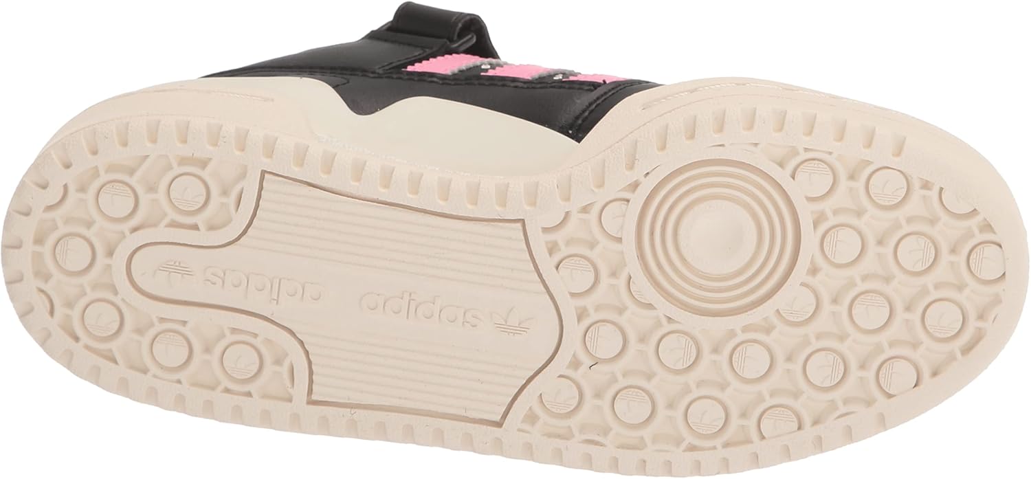 Кроссовки Adidas Originals Kids' Forum Low для детей, белый/черный/кремовый — фото 4