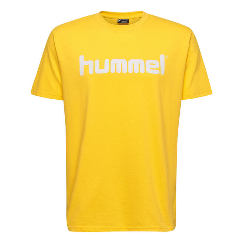

Футболка размера S/S Hmlgo Kids, хлопковая футболка с логотипом, размер S/S, унисекс, дети HUMMEL, цвет blau