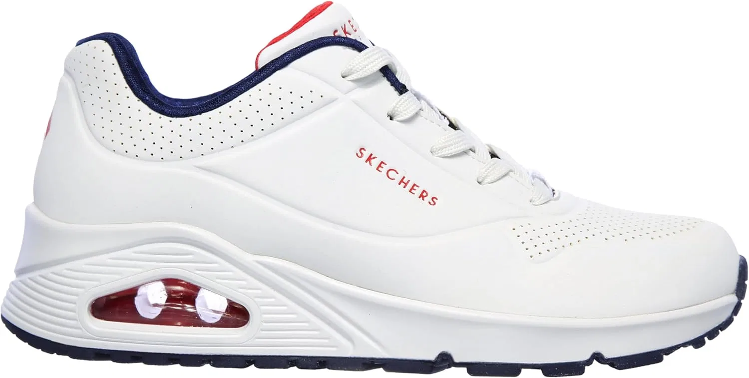 Мужские кроссовки Skechers Gowalk Arch Fit, спортивные слипоны, повседневные лоферы для походов, беговые кроссовки, белый/красный — фото 2
