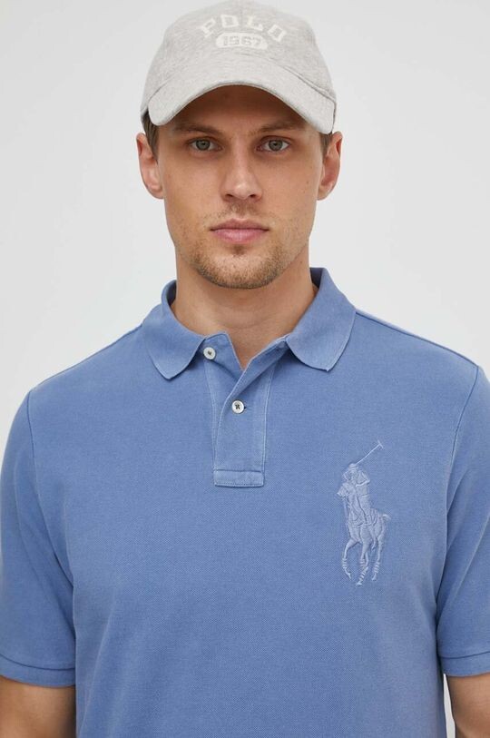 

Хлопковое поло Polo Ralph Lauren, синий