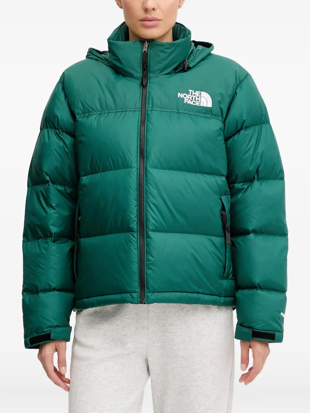 

Куртка с капюшоном и логотипом The North Face, зеленый