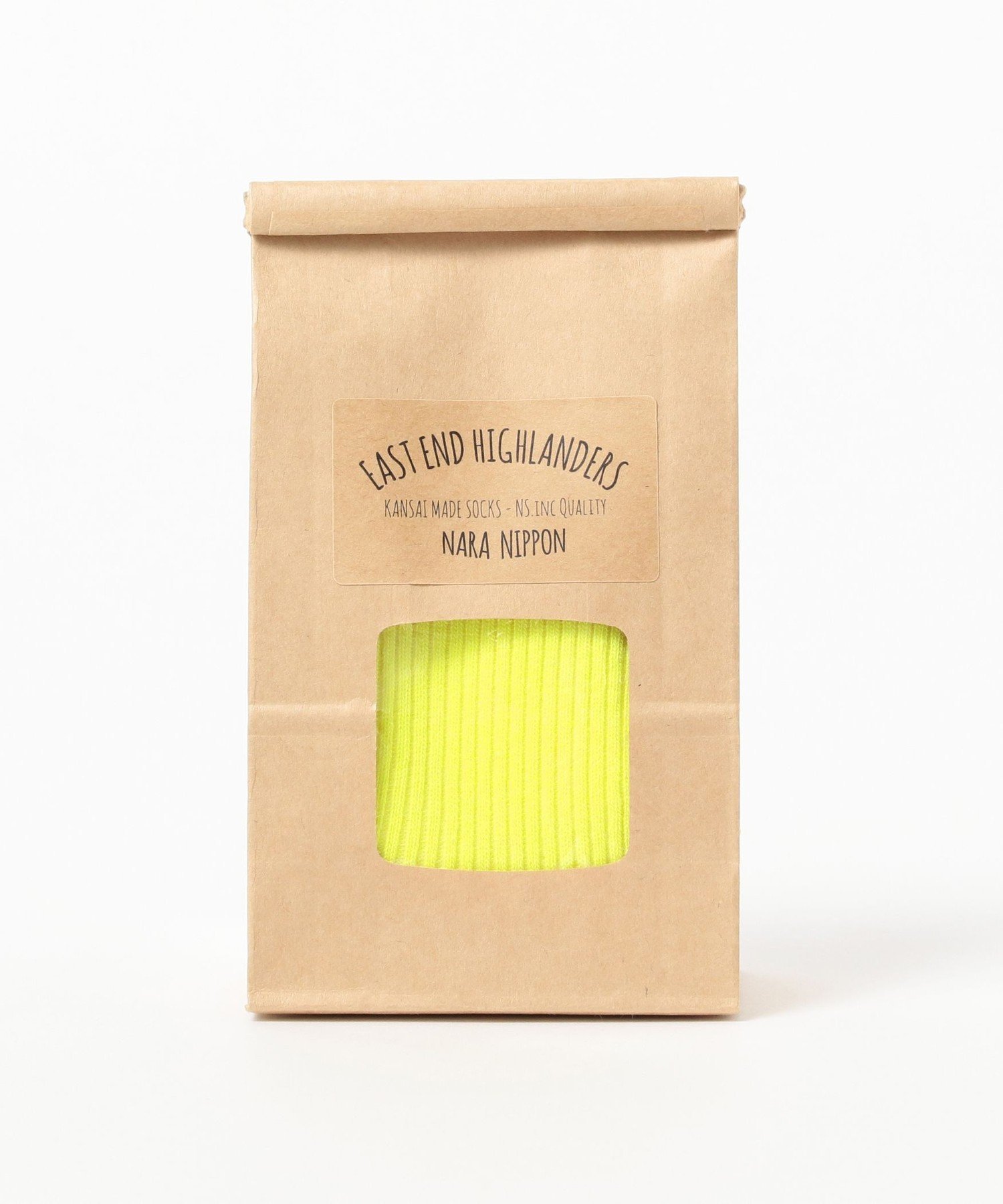 Носки East End Highlanders / Цветные носки (13~21 см) 26SS Kodomo Beams, Neon_Yellow — фото 3