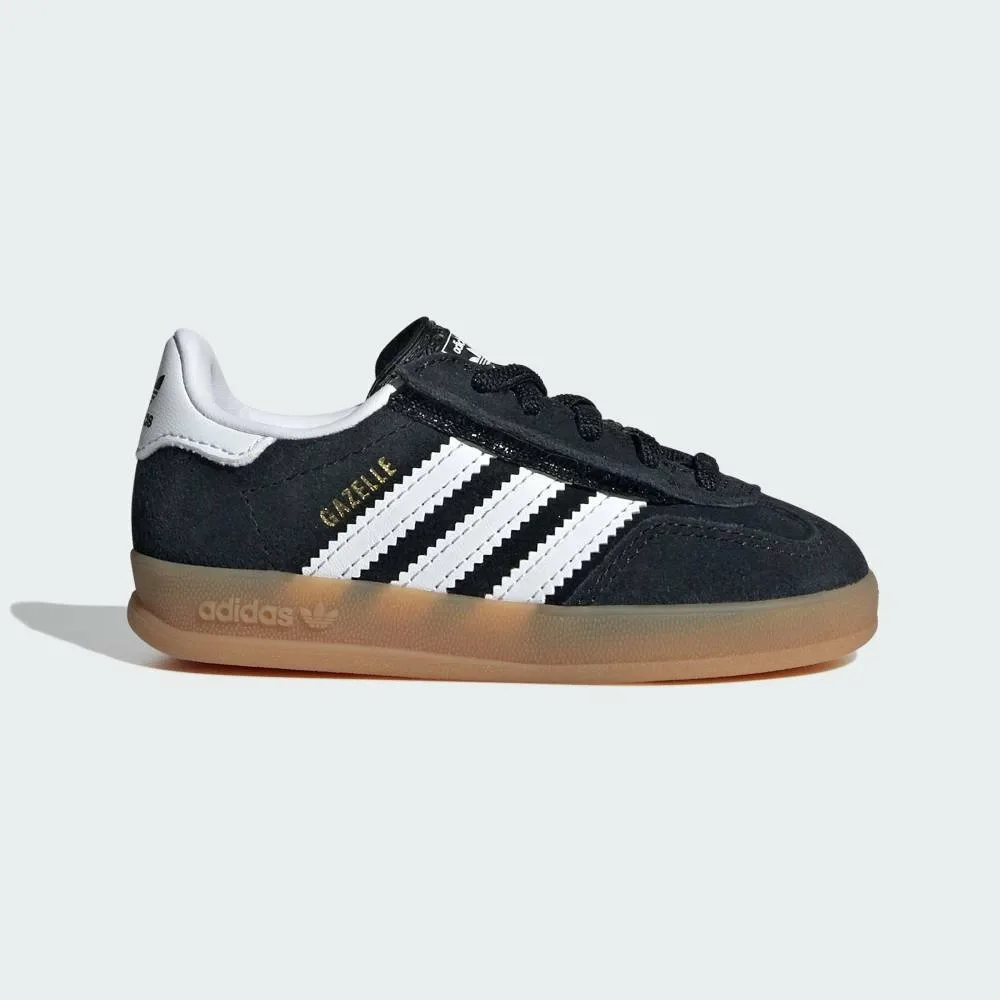 Детские кроссовки Gazelle Indoor / GAZELLE INDOOR CF EL I Adidas, black — фото 2