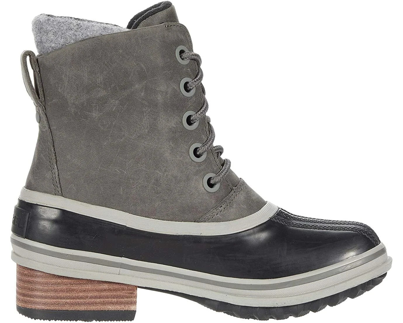 Женские водонепроницаемые ботинки утиные Sorel Slimpack III Lace NL3810-052 Quarry, серый — фото 2