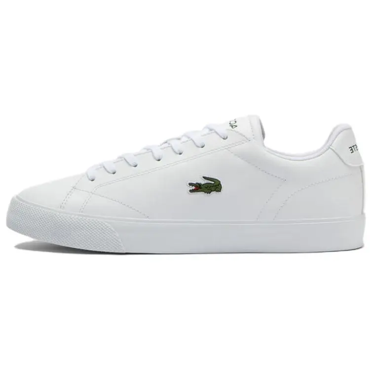 

LACOSTE Кроссовки с кожаной деталью логотипа White 21G, цвет White 21G