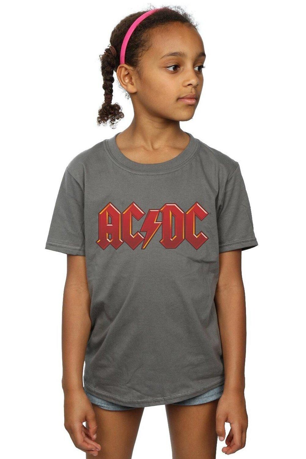 

Темно-красная хлопковая футболка с логотипом AC/DC, серый, Красный, Темно-красная хлопковая футболка с логотипом AC/DC, серый