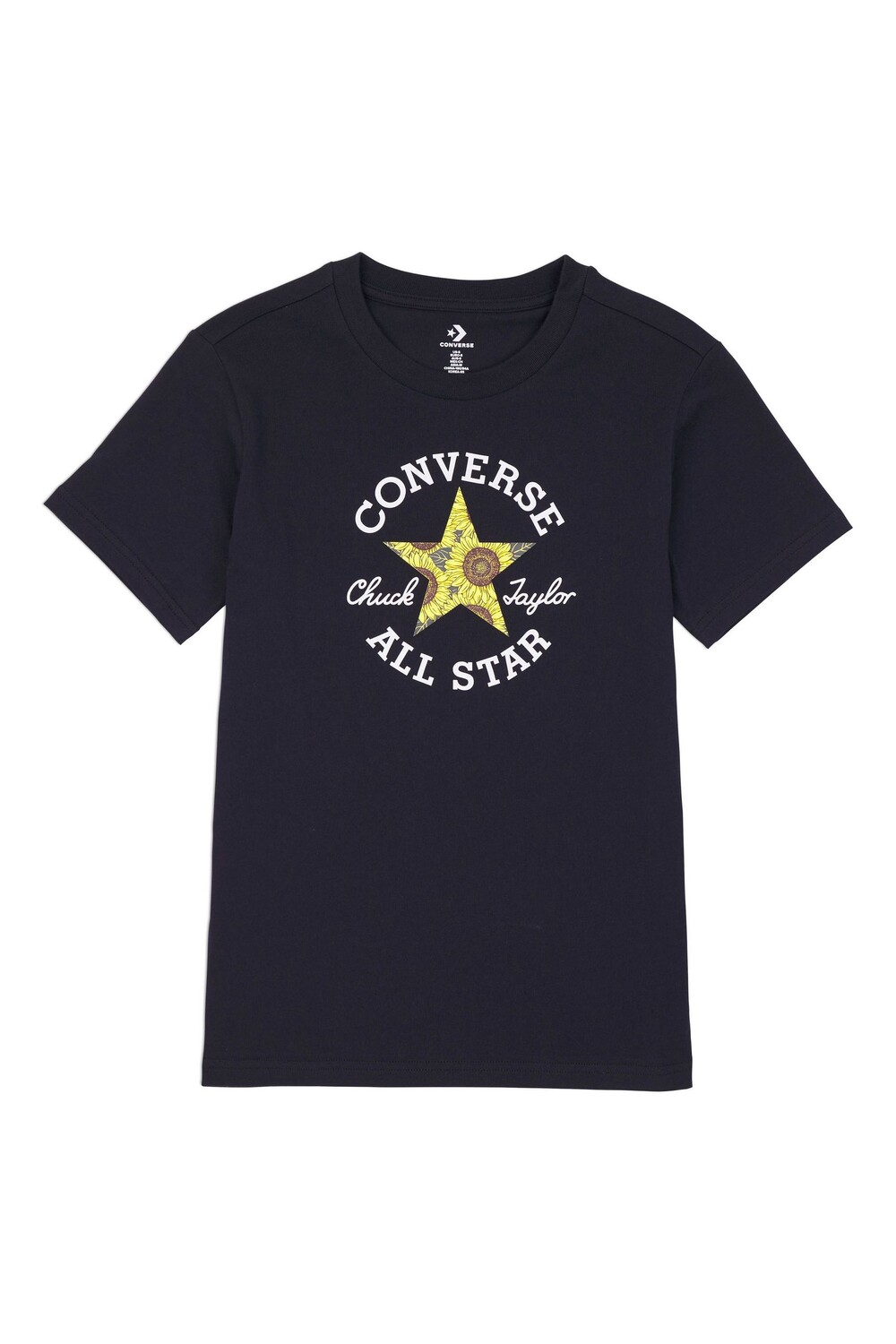 

Футболка с нашивкой из 100% хлопка Converse, черный