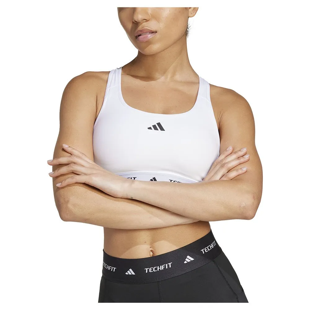 

Спортивный бюстгальтер adidas Techfit sports bra, белый