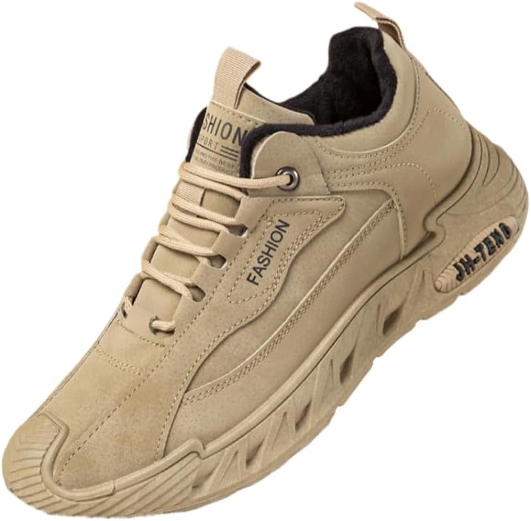 

Модные мужские спортивные кроссовки, повседневные шнурованные туфли, резиновая подошва, удобные и легкие, подходят для всех сезонов Hoalox, коричневый