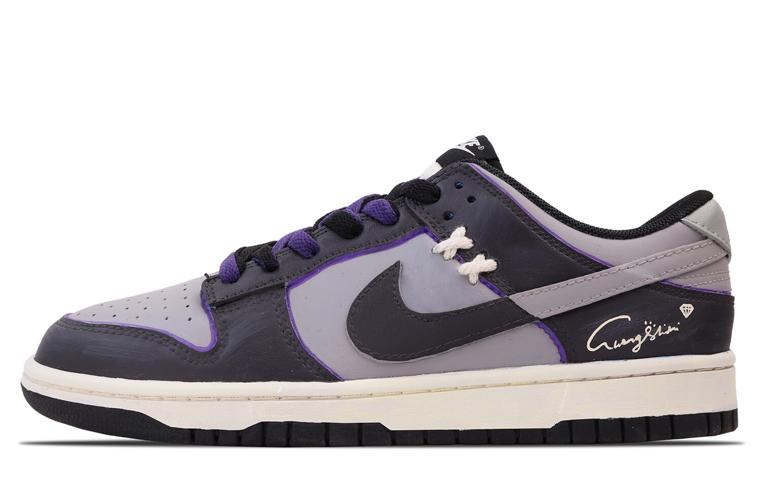 

Мужские кроссовки для скейтбординга Nike Dunk, Black/Purple