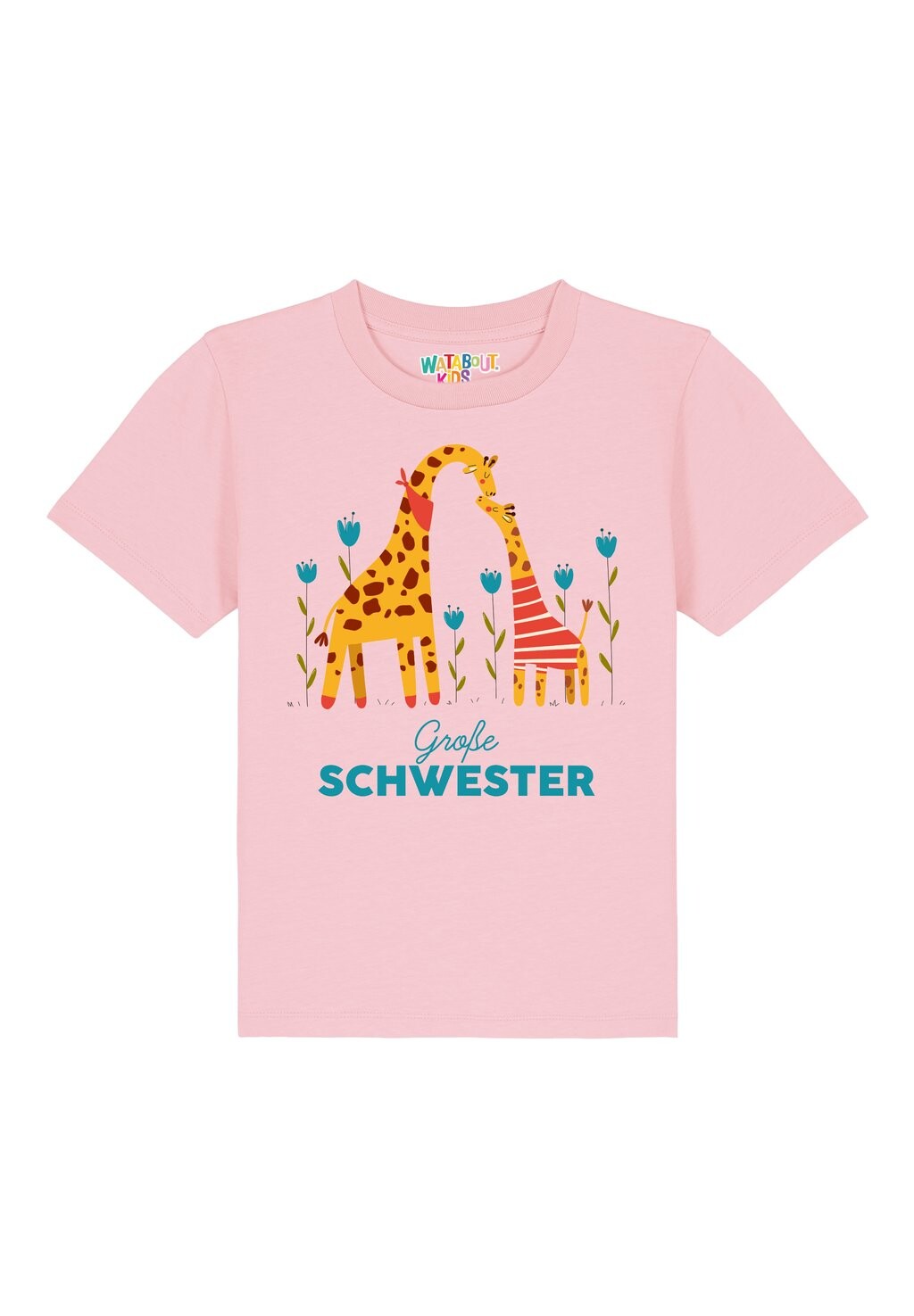

Футболка с принтом GIRAFFE GROSSE SCHWESTER Watapparel, цвет cotton pink