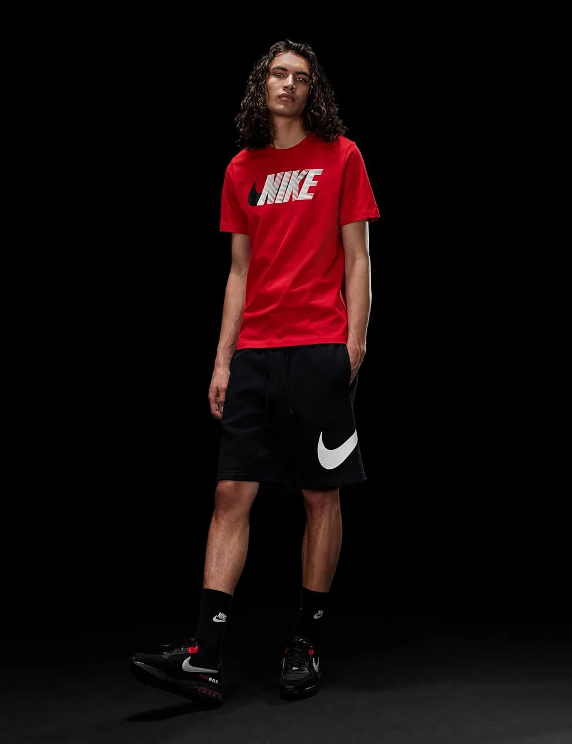 Мужские беговые кроссовки Nike Air Max Ltd 3, черный/красный/серый — фото 3