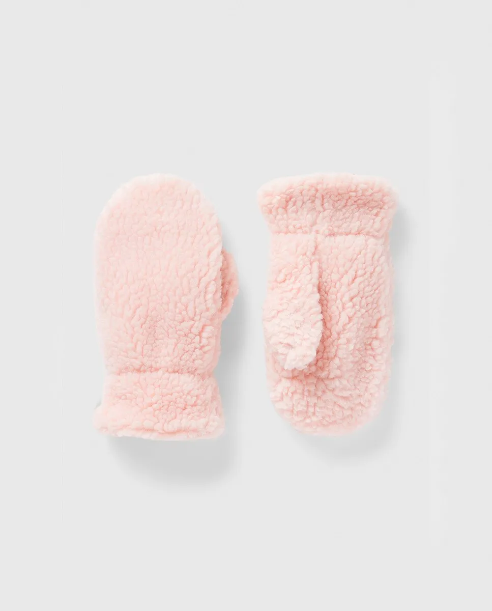 

Однотонные девичьи варежки Gap, розовый