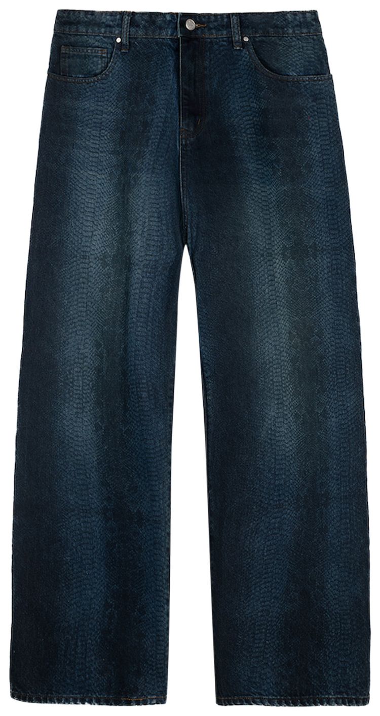 

Джинсы Basketcase Gallery LAX Snakeskin Baggy Denim, синий