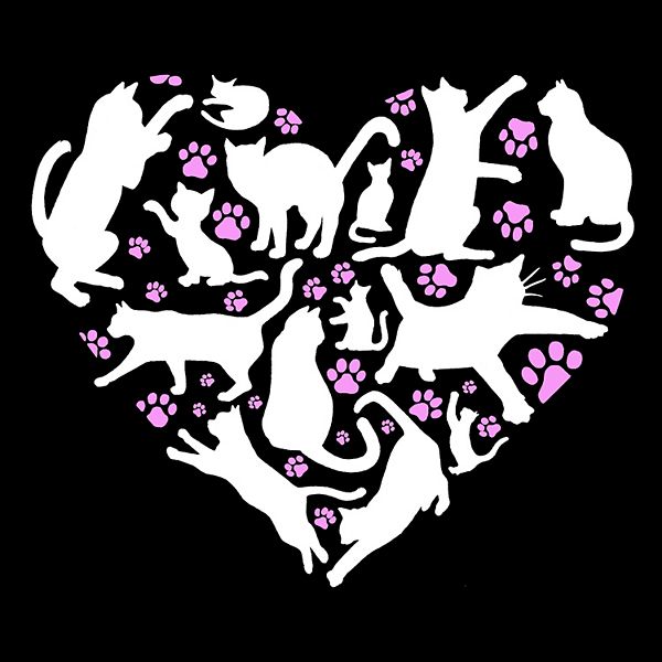 Футболка Cat heart с принтом для мальчика La Pop Art, Carolina — фото 2