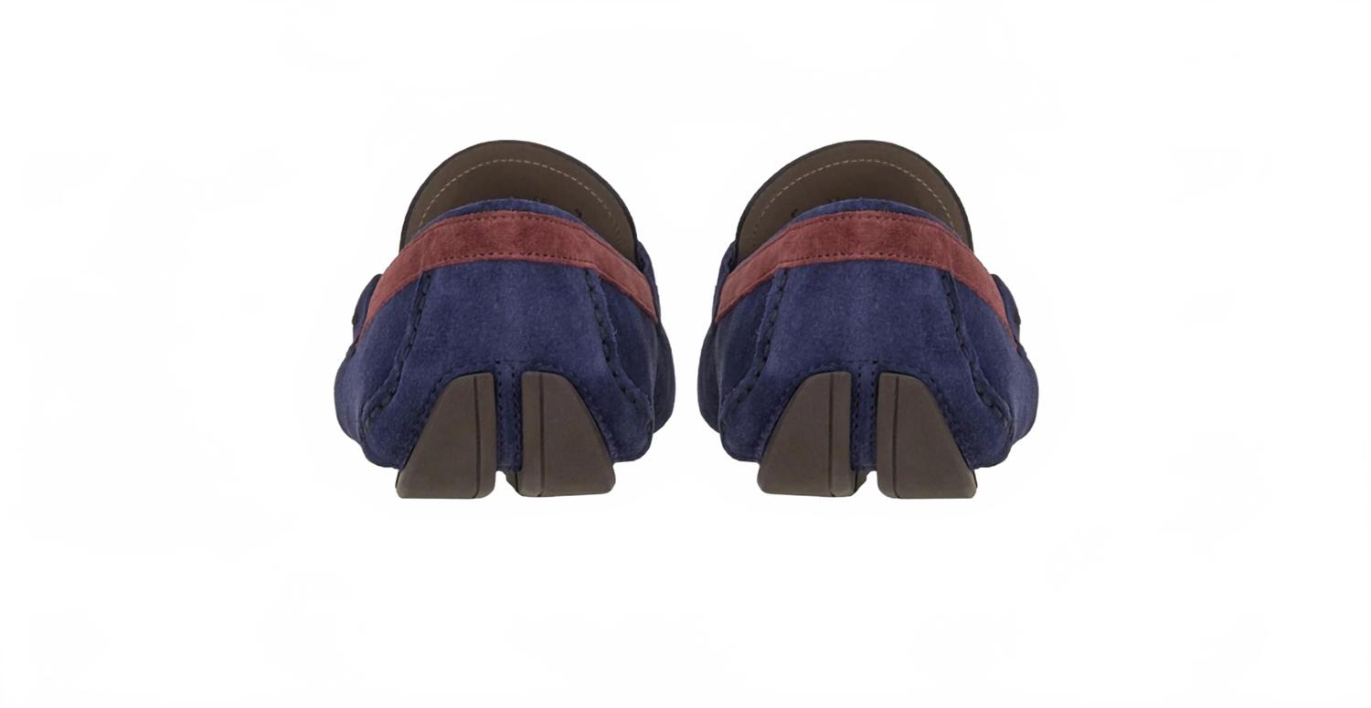 Мужские мокасины Gancini Driver цвета морской волны Salvatore Ferragamo, Marine Blue — фото 3