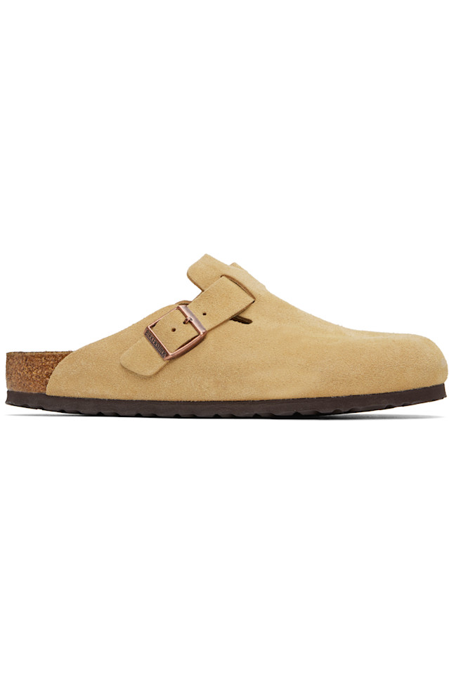 

Классические бостонские лоферы-слипоны Birkenstock, цвет latte cream