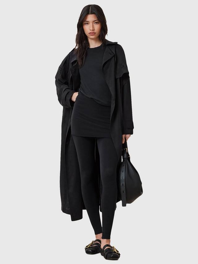 Леггинсы Raffi из органического хлопкового микса AllSaints, Black — фото 3