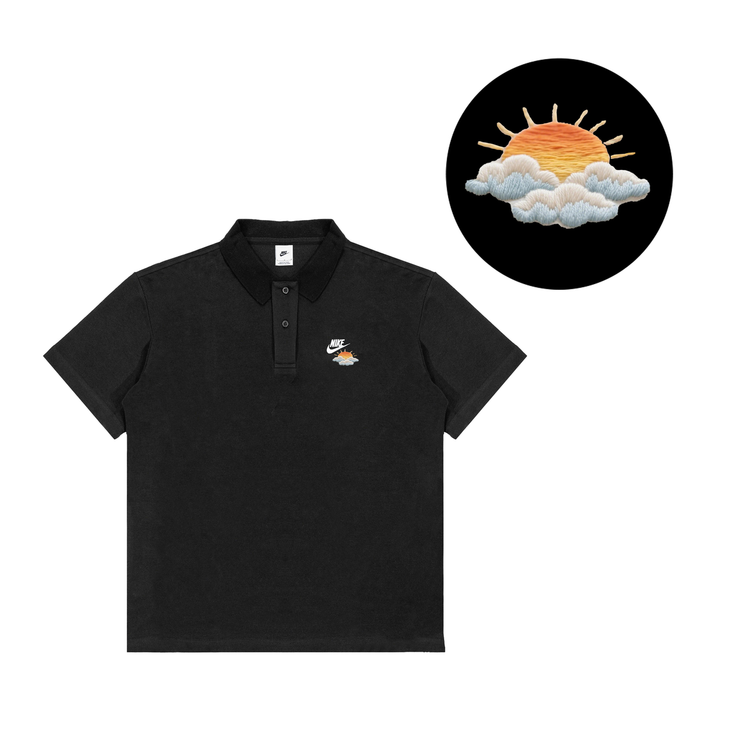 

Спортивная поло мужская Nike, черный