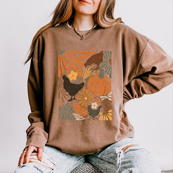 

Свитшот женский Chicken boho floral, легкий, окрашенный в готовом виде Simply Sage Market, Espresso, Зеленый, Свитшот женский Chicken boho floral, легкий, окрашенный в готовом виде Simply Sage Market, Espresso