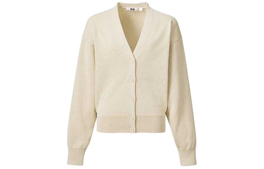 Женский кардиган Uniqlo, бежевый