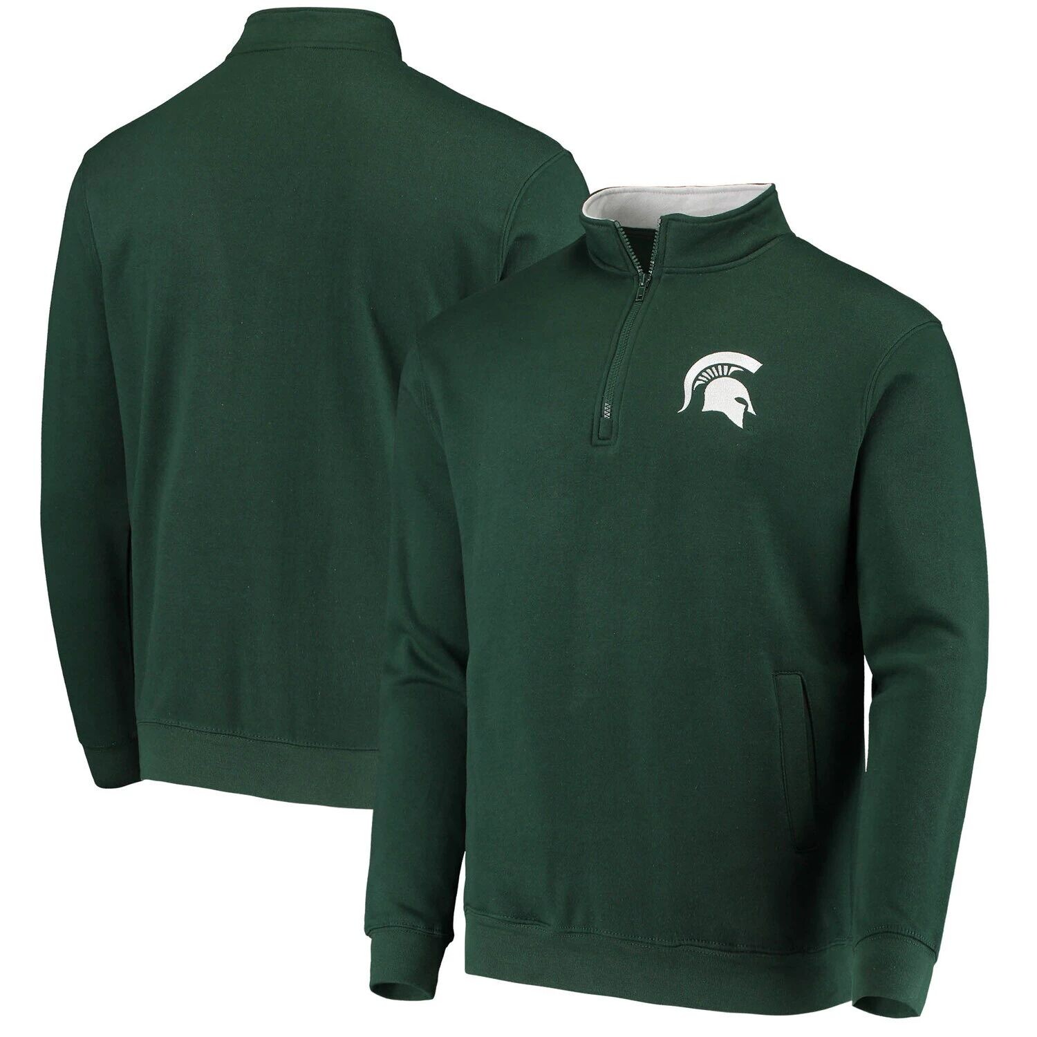 

Мужская зеленая куртка с молнией на четверть и логотипом Michigan State Spartans Tortugas Colosseum, Зеленый, Мужская зеленая куртка с молнией на четверть и логотипом Michigan State Spartans Tortugas Colosseum