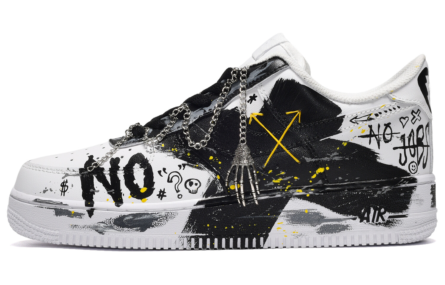 

Кроссовки Nike Air Force 1 Skateboard Shoes Women's Low-Top Black White
