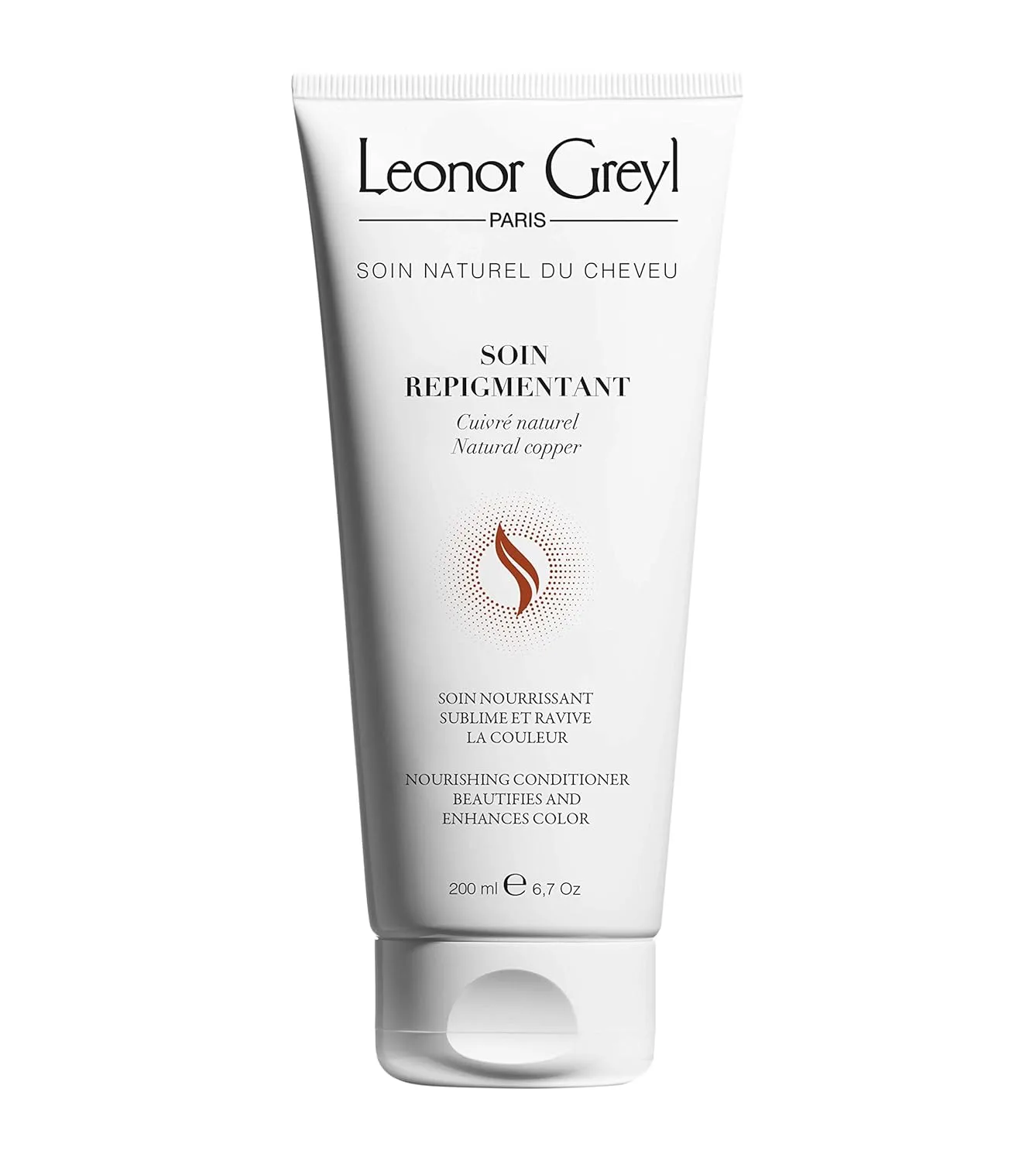 Leonor Greyl Paris - Soin Repigmentant Natural Copper - Увлажняющий кондиционер для усиления цвета - Придает волосам теплый оттенок от темно-коричневого до медного (170 мл) 189.95 г (.), Natural Copper