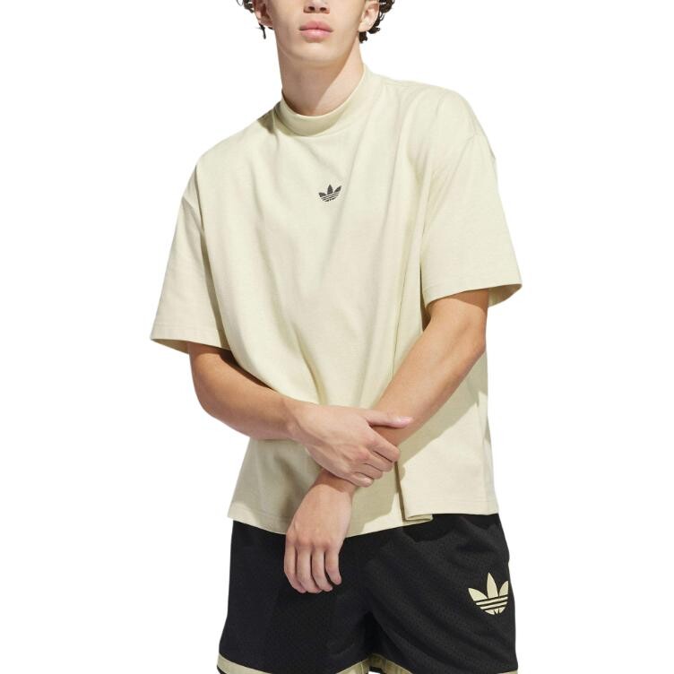 Одежда Футболка Унисекс Бежевый Adidas Originals, бежевый — фото 2