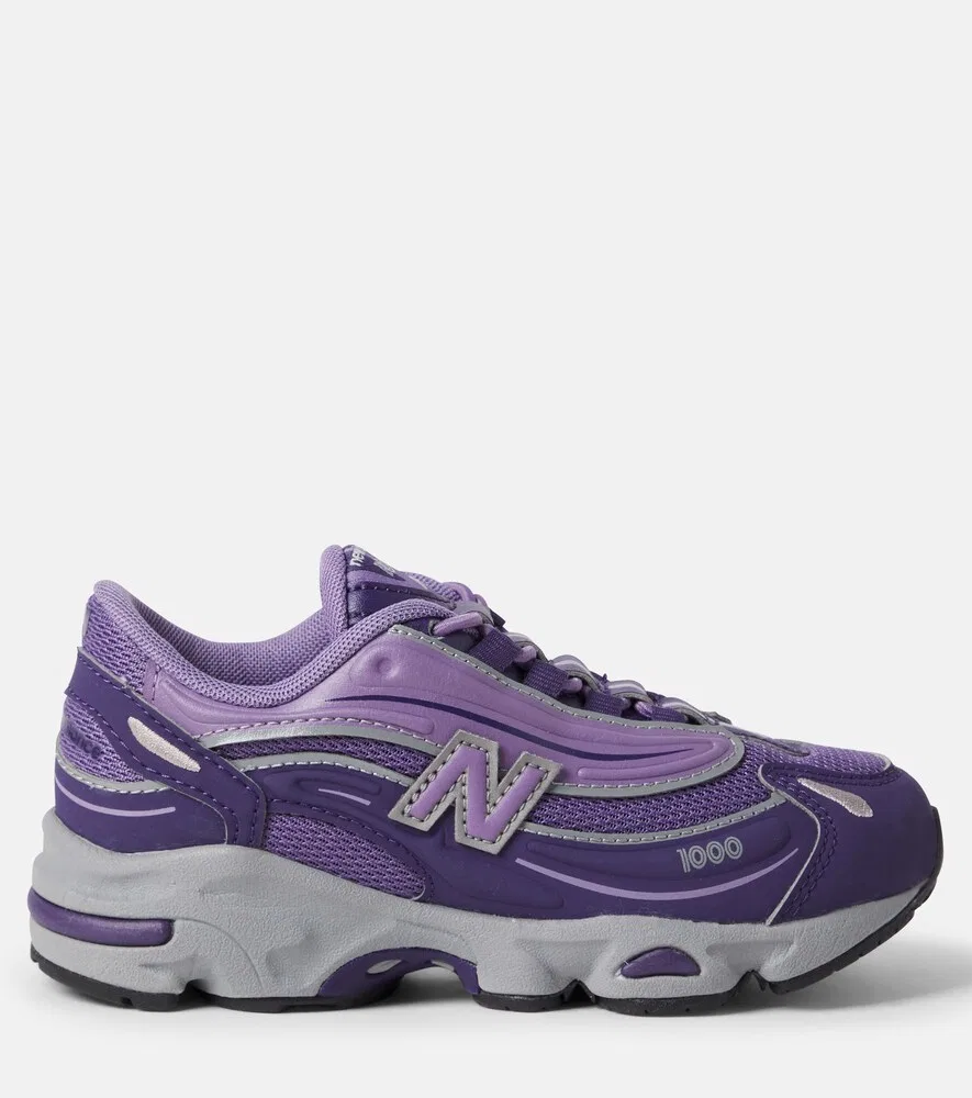 1000 кроссовок на эластичных шнурках New Balance Kids, фиолетовый — фото 3