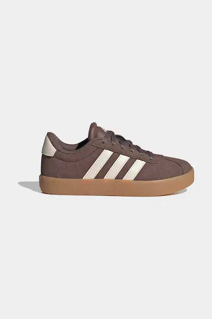 Кроссовки замшевые VL COURT 3.0 Adidas, коричневый