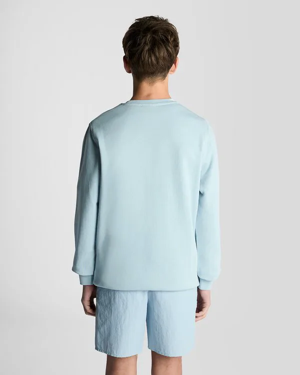 Толстовка с круглым вырезом Lyle & Scott, Opal Blue — фото 3
