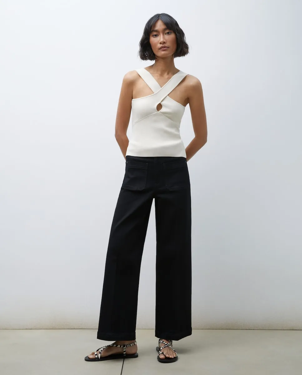 

Женские однотонные хлопковые брюки Tintoretto, черный